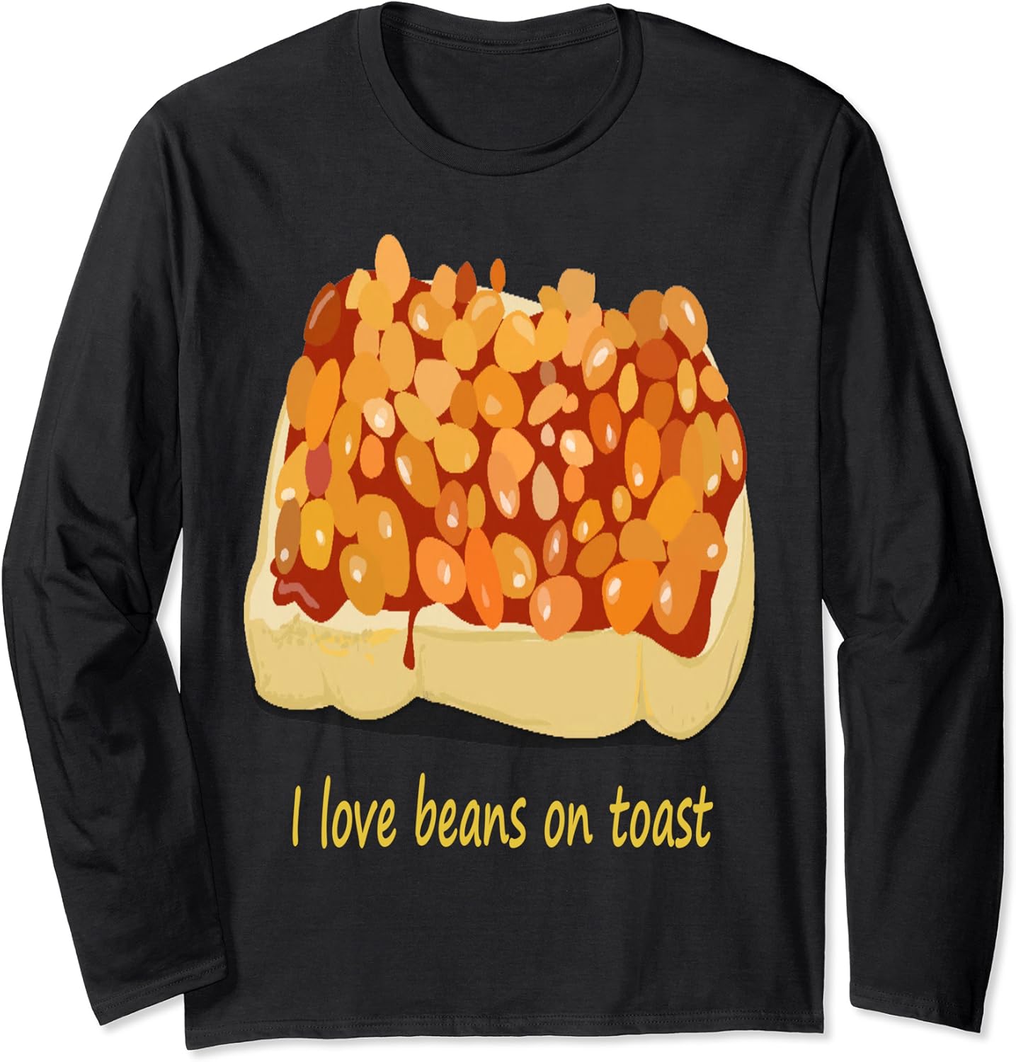Beans On Toast Long Sleeve TShirt Amazon.co.uk Clothing
